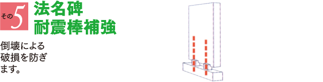 法名碑耐震棒補強